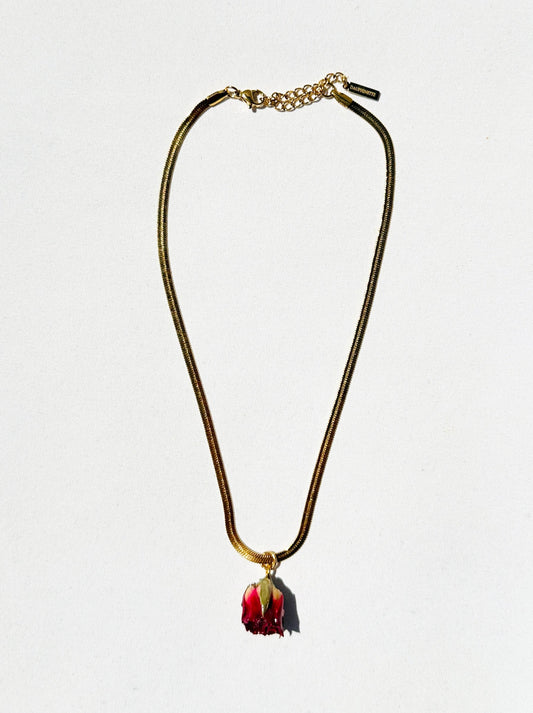 Liquid Gold Necklace in Vampire