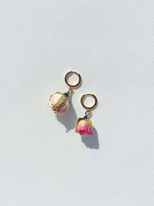 Rosebud Baby Hoop Earring (Single)