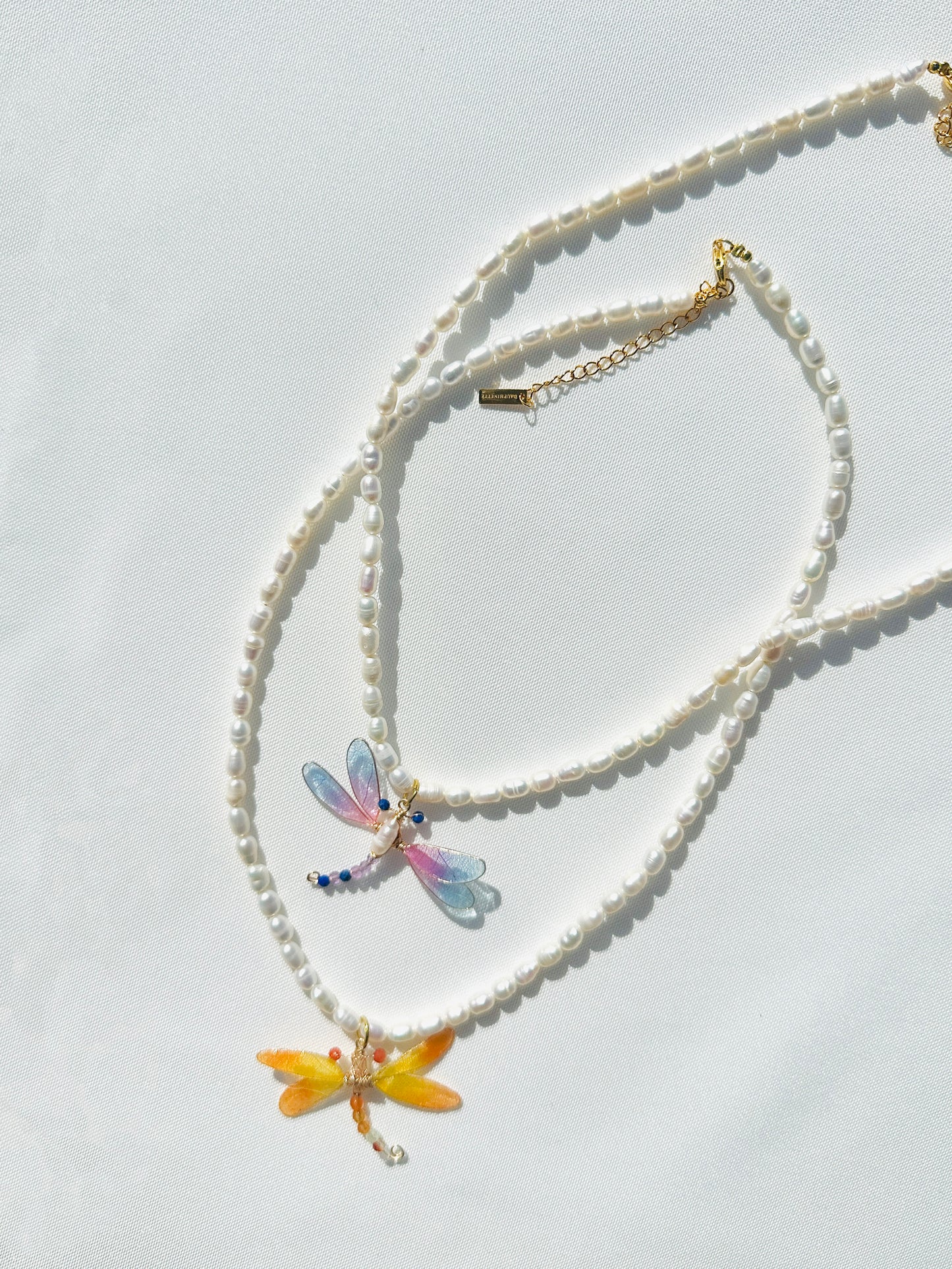 Dragonfly Pearlie Necklace