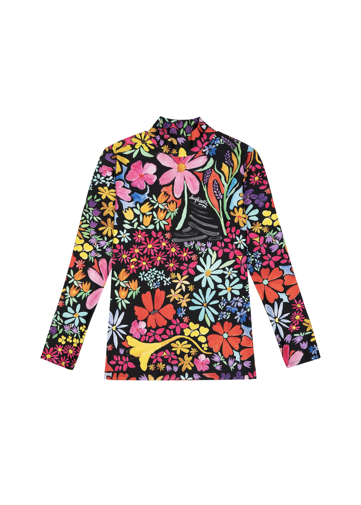 Prada shop floral turtleneck