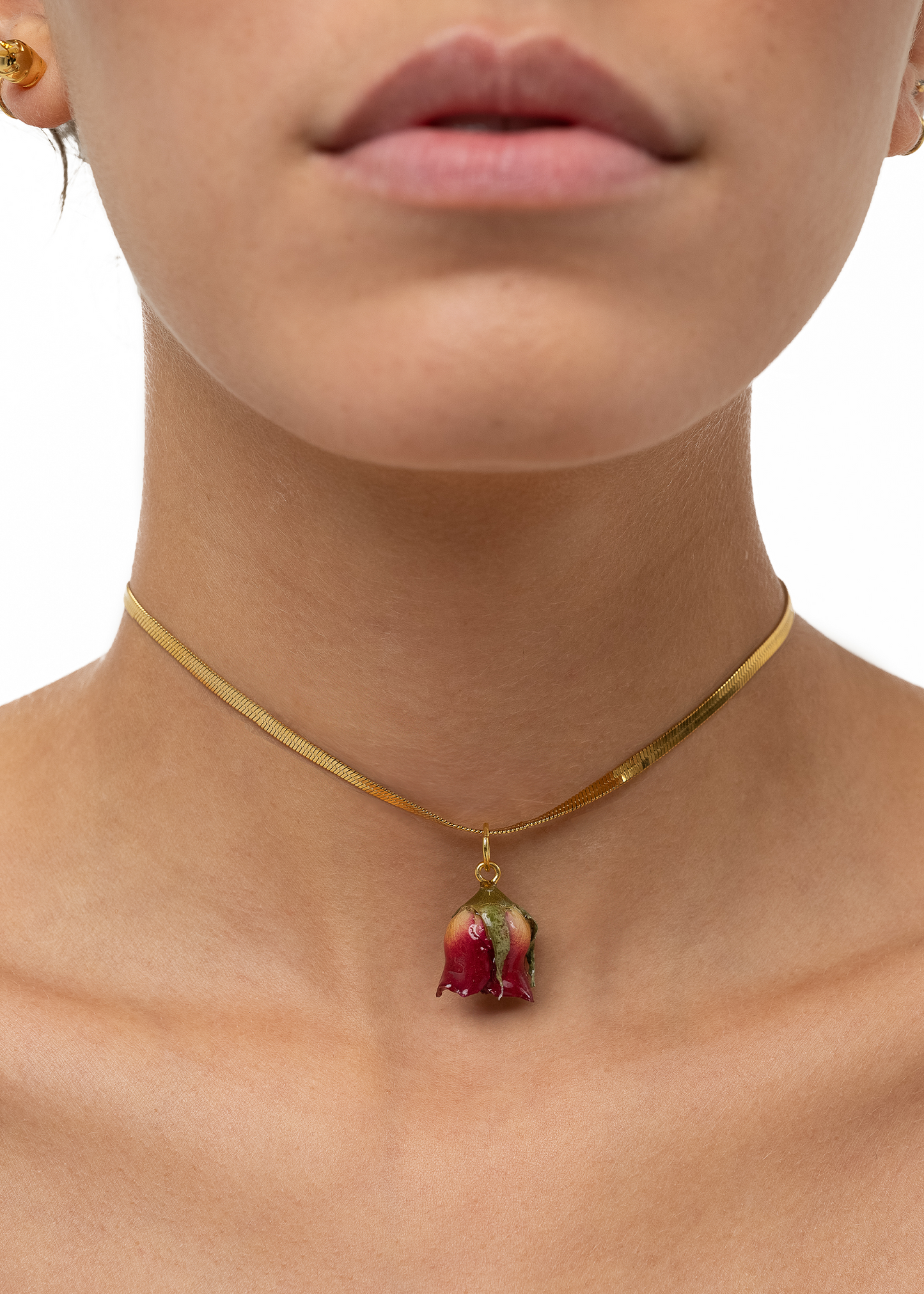 Liquid Gold Necklace in Vampire