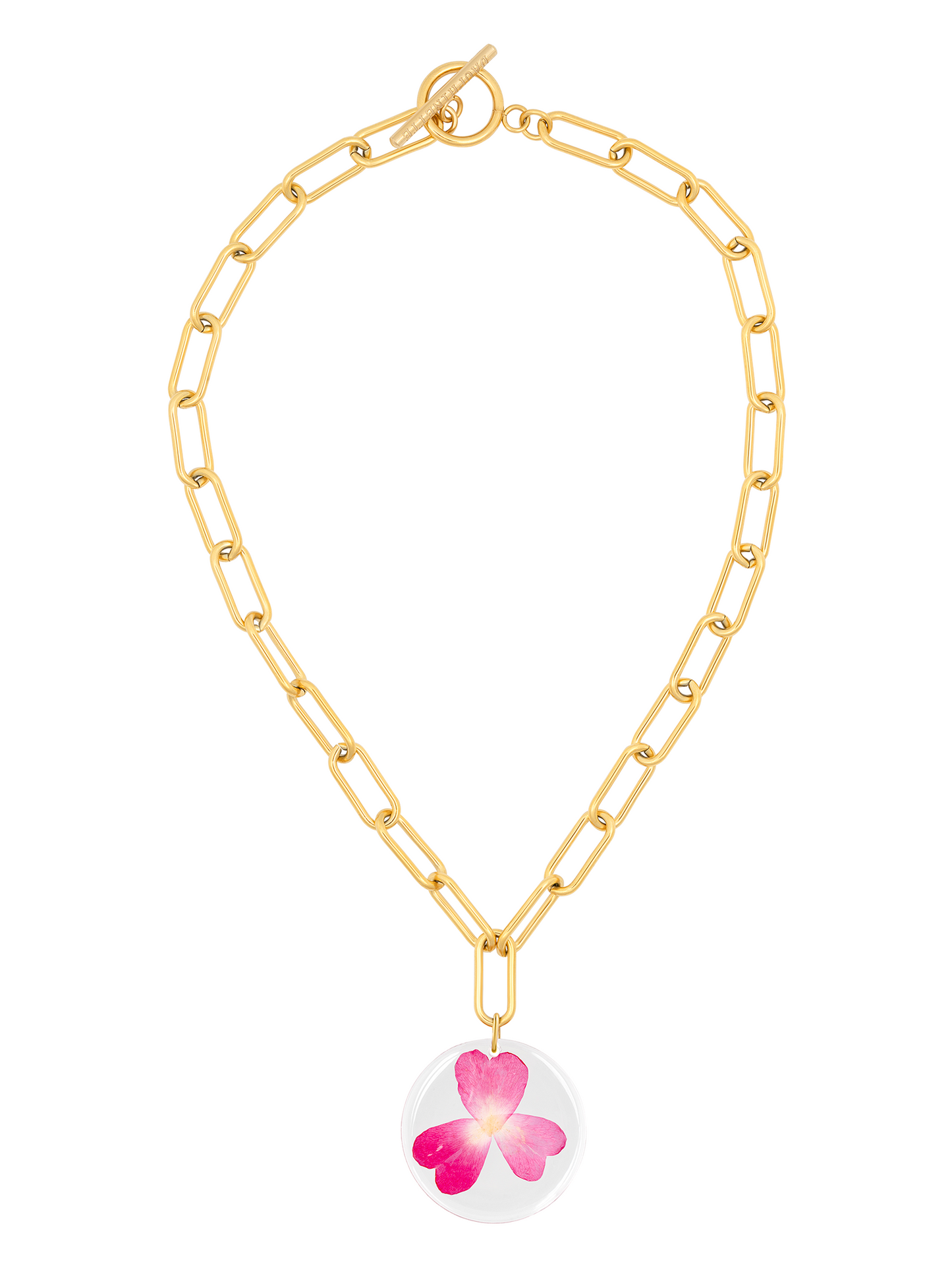 Rose Petal Chain Necklace