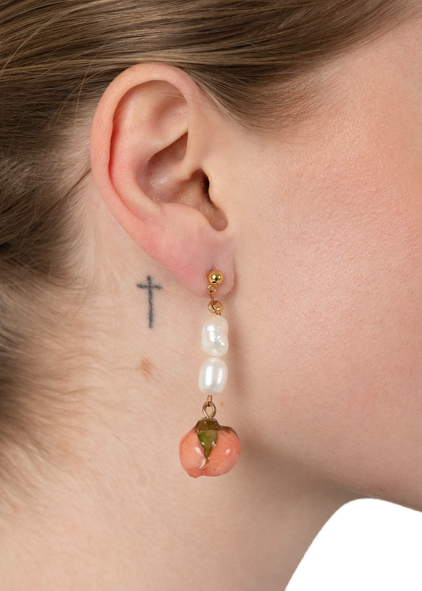 Rosewater Nugget Earrings